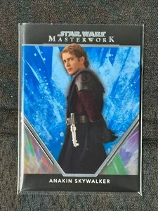 2024 Topps Star Wars Capolavori Akakin Skywalker Base Blu - Foto 1 di 1