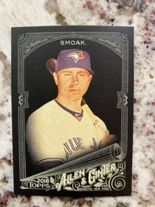 2018 TOPPS ALLEN GINTER X BASEBALL BASE CARD TORONTO BLUE JAYS JUSTIN SMOAK #194 - Picture 1 of 1