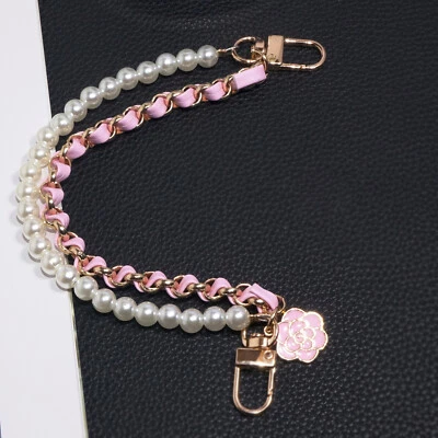 Bandolera Perla Cordón Correa de Muñeca para Teléfono Celular Hágalo Usted Mismo Bolso Cartera Llavero USB Foto 1 de 4