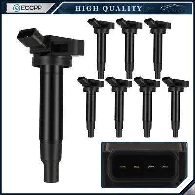 ECCPP 8 Ignition Coils For 2001-2007 Lexus GS430 2001-2006 Lexus LS430 4.3L V8 - Image 1 of 4