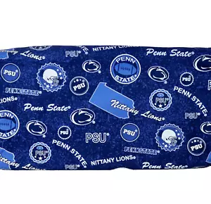 Penn State ~ Nittany Lion Pattern College Cotton Fabric 1/4 Yard 9” X 44” - Picture 1 of 24