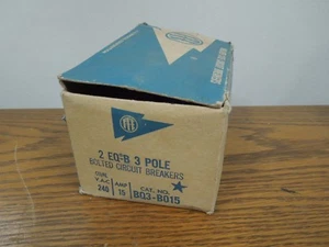 ITE BQ3-B015 15A 3P 240V w/ 120V Circuit Breaker New Surplus (Box of 2) - Picture 1 of 2