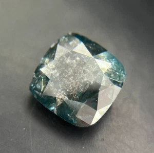 Piedra cultivada de laboratorio diamante sal y pimienta corte cojín azul de 1,45 quilates para joyería fina - Imagen 1 de 12