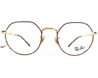 Ray-Ban Eyeglasses Frames RB 6465 JACK 2945 Red Gold Round Full Rim 49-20-140