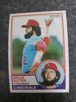 1983 O-Pee-Chee Base Bruce Sutter Card# 150 - Image 1 of 2