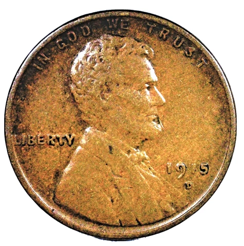 1915-D  Lincoln Wheat Penny....   Nice Detailed Coin....   7-19-18 Cover
