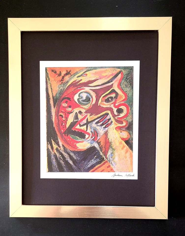 JACKSON POLLOCK + SIGNED VINTAGE PRINT FRAMED + BUY IT NOW! - Image 1 of 3