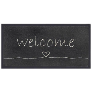 MD-Entree Schmutzfangmatte Emotion XS welcome heart 40x80cm, schwarz - Bild 1 von 1