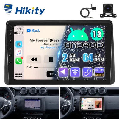 10" CarPlay Android13 Autoradio für Dacia Duster 2019-2021 GPS Navi RDS + Kamera - Bild 1 von 4