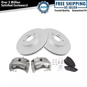 Front Brake Calipers Pads & Rotors Fits 2001-2002 Acura MDX 99-04 Honda Odyssey - Picture 1 of 12