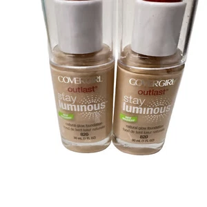 Pack Of 2 CoverGirl Outlast Stay Luminous Creamy Natural 820 Natural Glow New - Picture 1 of 4