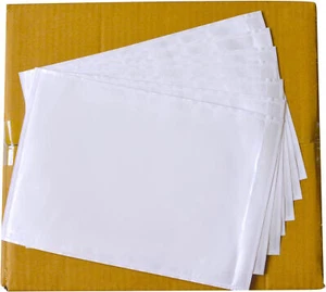 7" x 10" Packing List Envelope Clear Self Seal Shipping Address Sleeve 100pcs - Picture 1 of 2