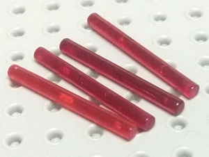 Lego Bar 4L [30374] Trans Red x4 - Imagen 1 de 3