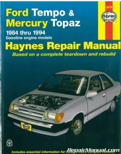 Haynes Ford Tempo Mercury Topaz 1984-1994 manual de reparación automática: H36078 - Imagen 1 de 1