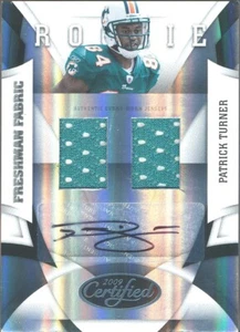 FRESMAN-FABRIC AUTOGRAPH Patrick Turner RC /349 DOLPHINS USC Trojans - Bild 1 von 2