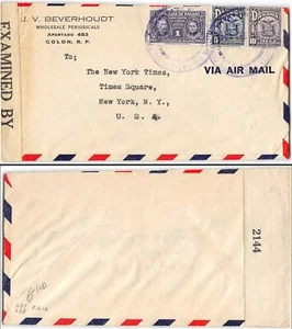 Panama #237, RA10, 238 Censored, 1942 Air Mail - Picture 1 of 1