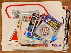 Large Lot of NASCAR Decals Earnhardt Martin Gordon Labonte Harvick 40+ Stickers - Picture 1 of 11