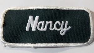 Nancy Name Patch Mechanics Garage Gas Station  (read condition re defect) - Picture 1 of 3