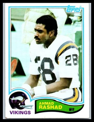 1982 Topps #397 Ahmad Rashad      Football Card - Image 1 of 2