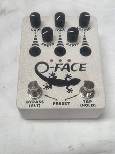 Gecko Pedal O Face Triple Tremolo LF Overdrive Gitarreneffekt weiß limitiert  - Bild 1 von 4