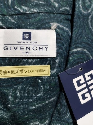Pijama de algodón verde para hombre GIVENCHY talla M ropa de dormir cómoda sin usar Foto 1 de 4