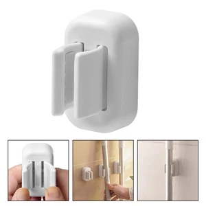 Gancho Fijación Estante Baño Montaje en Pared Organizador Escoba Soporte Fregona Pinzas - Imagen 1 de 12
