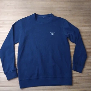 Mens GANT 100% Cotton Navy Blue Thick Crewneck Sweatshirt Medium - Picture 1 of 5