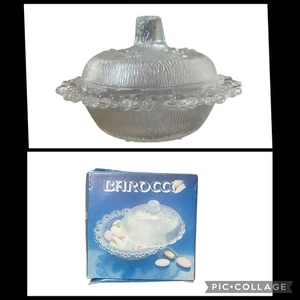 Vintage Masserini Barocco Lidded Candy Dish Made in Italy Never Used With Box - Picture 1 of 10