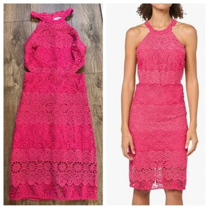 ¡NUEVO CON ETIQUETAS! Guess Elegante Vestido Midi de Encaje, Vestido Hayley Sin Mangas, Punzón de Frambuesa, 6 - Imagen 1 de 16