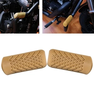 Protectores de motor barras de choque de carretera patas protector de rodilla cubierta apto para Harley Yamaha marrón - Imagen 1 de 7