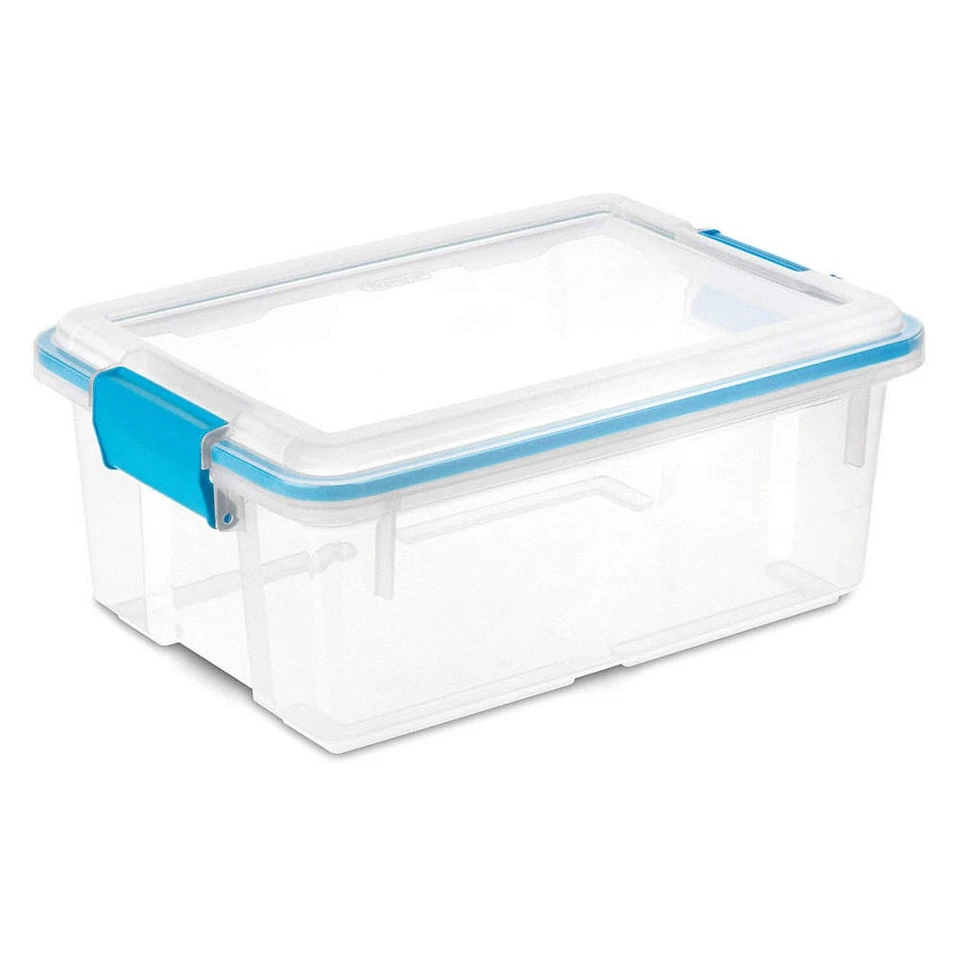 STERILITE 19424306 Storage Tote,Clear,Polypropylene 56JU41 - Image 1 of 1