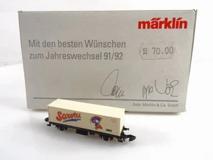¡Precio especial! Märklin modelo especial cambio de año 1991/92 contenedorwg Sarotti embalaje original - Imagen 1 de 2