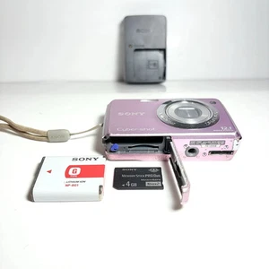 Sony Cyber-Shot DSC-W210 Pink 12.1MP CCD Vintage Digital Camera - Picture 1 of 5