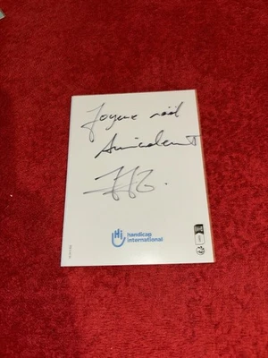 Carte Dédicacée Autograph Jean-Jacques Goldman - Image 1 of 2