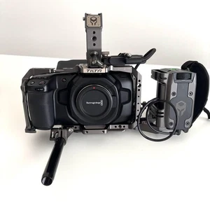 【Near MINT】Blackmagic Design Pocket Cinema Camera 4K MFT Mount Tilta cage set - Picture 1 of 20