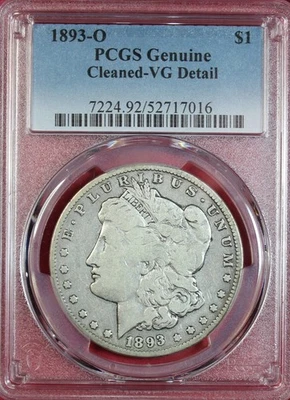 1893-O MORGAN DOLLAR  PCGS VG DETAIL - Image 1 of 4