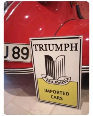 Triumph TR3 TR2 TR4 TR250 TR7 TR8 Spitfire...Sign - Imagem 1 de 2