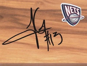 Brooklyn Nets Jorge Gutiérrez Firmado Floorboard Certificado de Autenticidad - Imagen 1 de 1