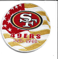 New 3 1/2 Inch San Francisco 49ers USA Iron on Patch Free Ship