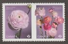 Canada 2023 Ranunculus - MNH se-tenant pair from Booklet (01)