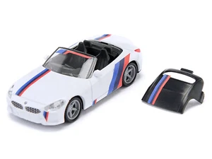 BMW Z4 M40i Cabriolet White Black Top Extra Wheels and Decals 1/50 Diecast CARZ - Picture 1 of 5
