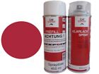 Spray Cans Set Each 400ml Base Coat Ral 3027 Raspberry + 1K Clear Varnish Paint