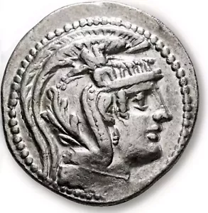 * ANTICO GRECO - Attica, Atene 100 a.C. - AR Tetradracma NUOVO STILE Gufo ATHENA * - Foto 1 di 3