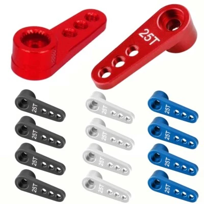 4Pcs 25T Steering Servo Horn Arm for Futaba HSP HPI Wltoys RC 1:8 1:10 Car/Boat - Image 1 of 4