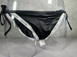 Calvin Klein String Größe S M L Damen Side Tie Core Logo Tape Unterteil Bademode - Bild 1 von 10