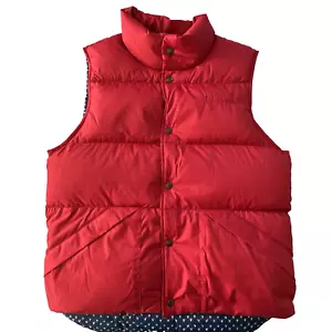 LL BEAN Trail Model Puffer Vest Damen L rot Druckknöpfe Packable Bag Downtek 518306 - Bild 1 von 10