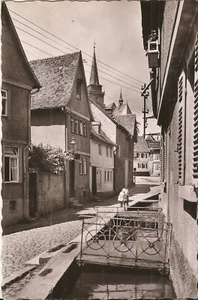 REAL PHOTO: Oberursel, GERMANY - Weidengasse Street / Urselbach River - Picture 1 of 2