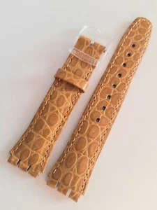 SWATCH: CORREA DE CUERO ORIGINAL MARRÓN = entre otros PARA ESTÁNDAR, CHRONO, etc. *¡NUEVO!* - Imagen 1 de 1