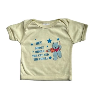 Hey Diddle Diddle Cat And The Fiddle Baby T Shirt 9 to 18 months NEW - Picture 1 of 4