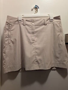 Nike Golf Women's 12 Tour Performance Dri Fit Light Khaki Skort - Picture 1 of 12